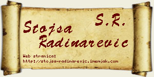 Stojša Radinarević vizit kartica